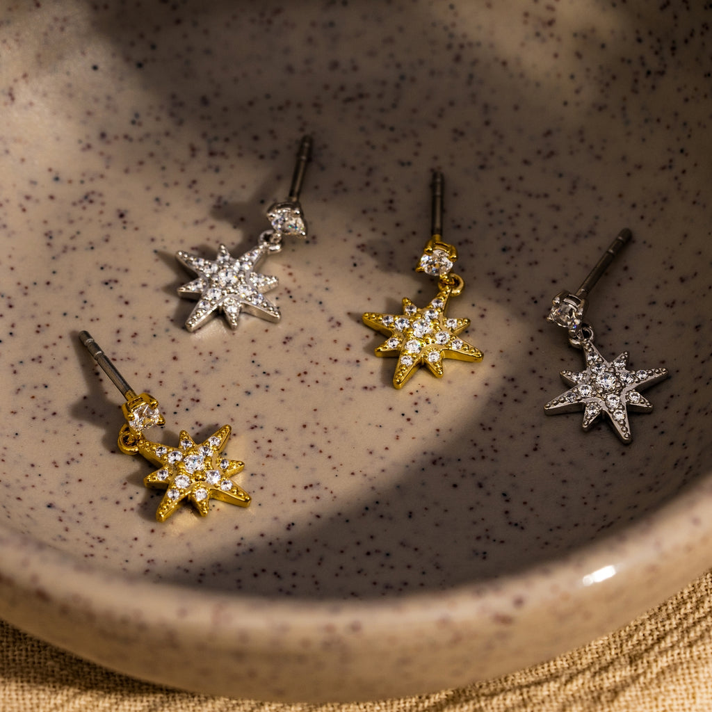Starburst Drop Earrings