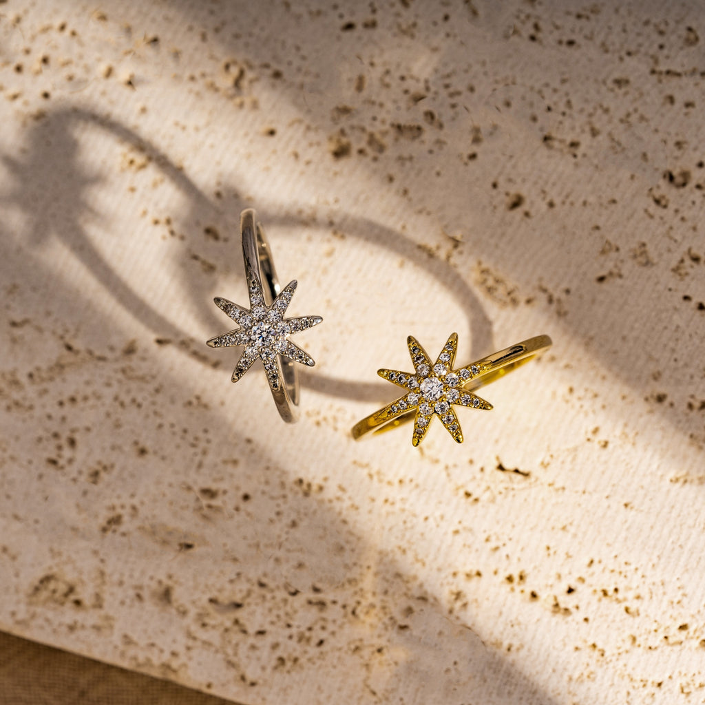 Pave Starburst Ring