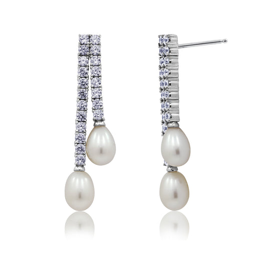Diamonbliss Marilyn Monroe Pearl Drop Earrings