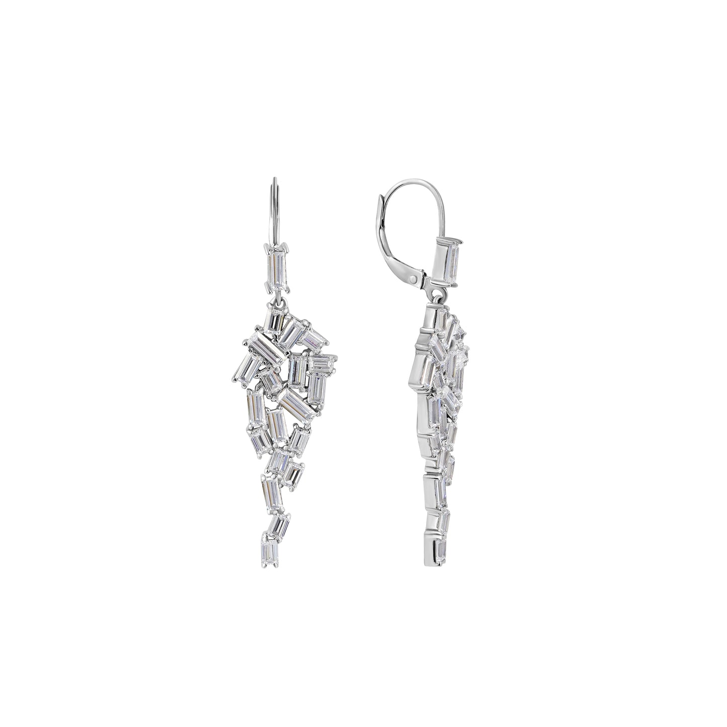 Marilyn Monroe Baguette Drop Earrings
