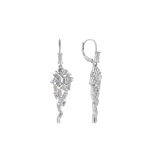 Marilyn Monroe Baguette Drop Earrings