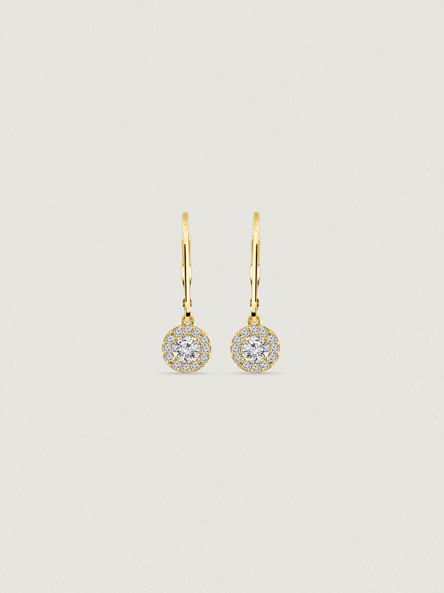 Marilyn Monroe Round Halo Leverback Earrings