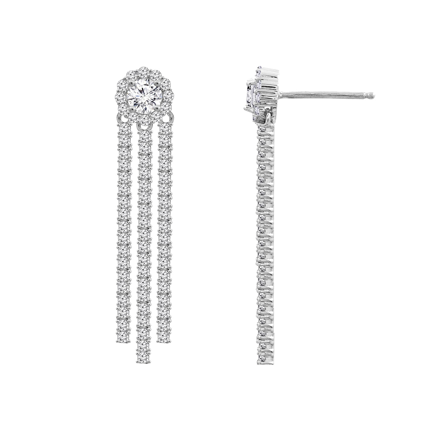 Diamonbliss Marilyn Monroe Linear Drop Earrings