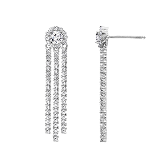 Diamonbliss Marilyn Monroe Linear Drop Earrings
