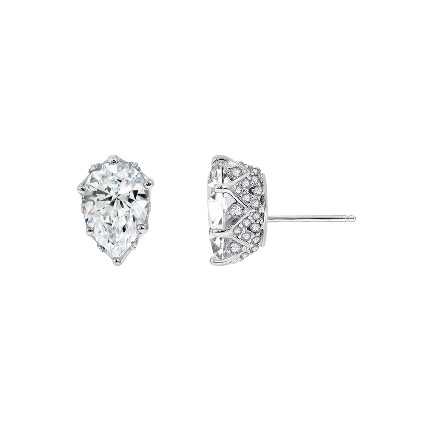 Diamonbliss Marilyn Monroe Pear Stud Earrings