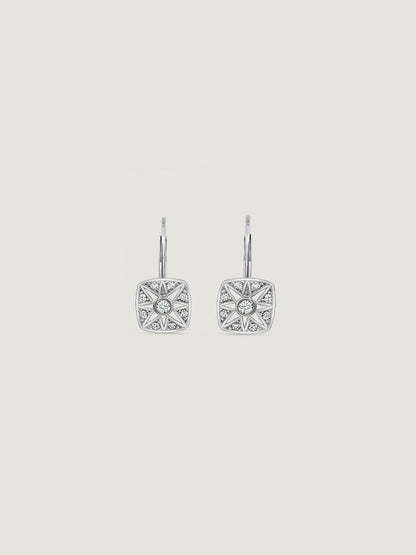 Marilyn Monroe Vintage Square Leverback Earrings