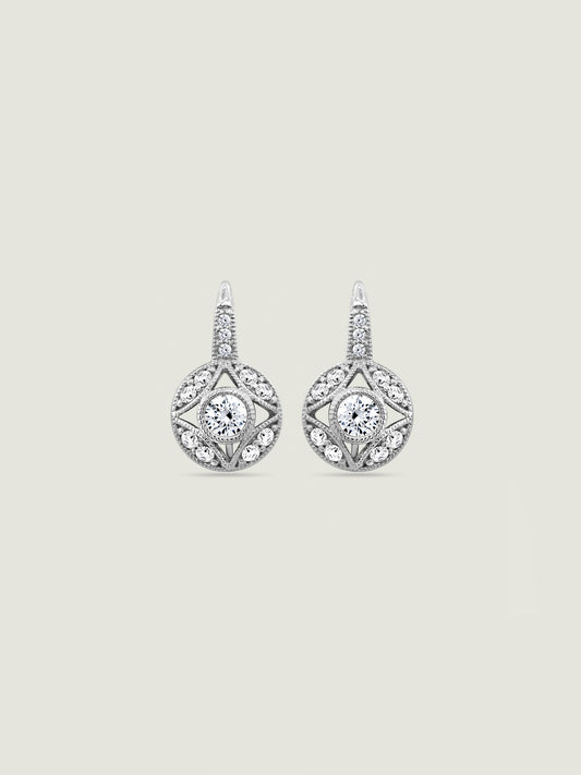 Marilyn Monroe Vintage Round Leverback Earrings