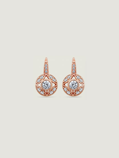 Marilyn Monroe Vintage Round Leverback Earrings