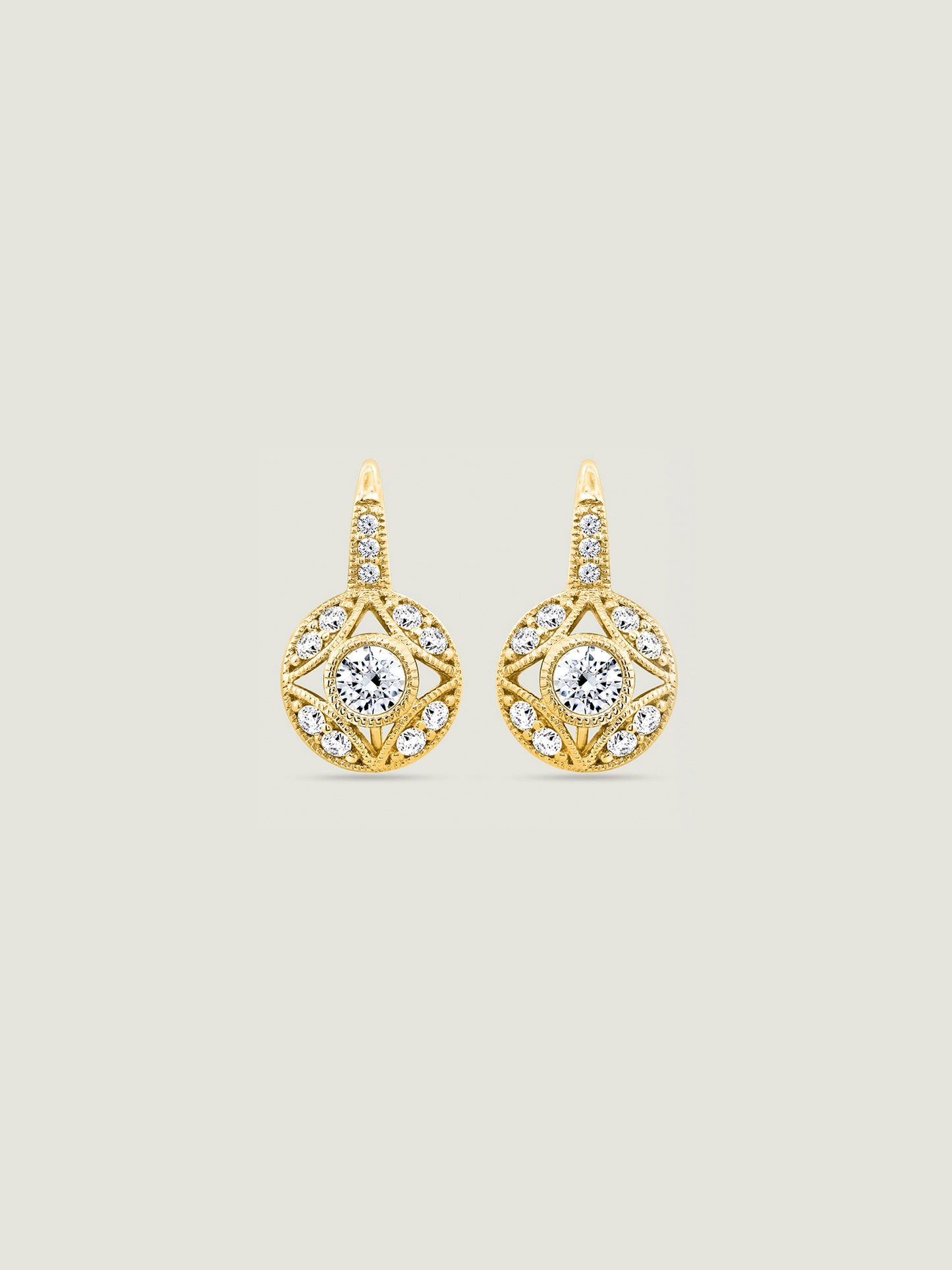 Marilyn Monroe Vintage Round Leverback Earrings