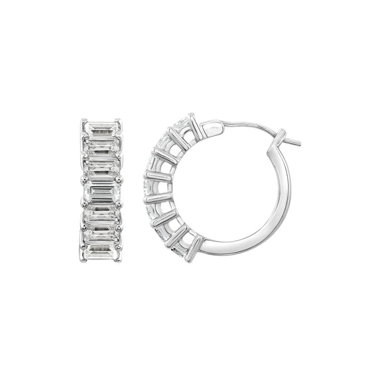 Diamonbliss Marilyn Monroe Emerald Hoop Earrings