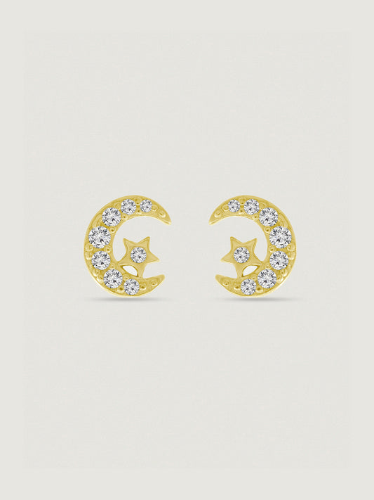 Marilyn Monroe Moon & Star Stud Earrings
