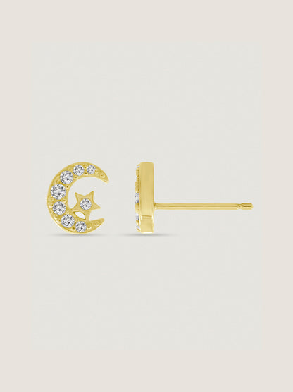 Marilyn Monroe Moon & Star Stud Earrings