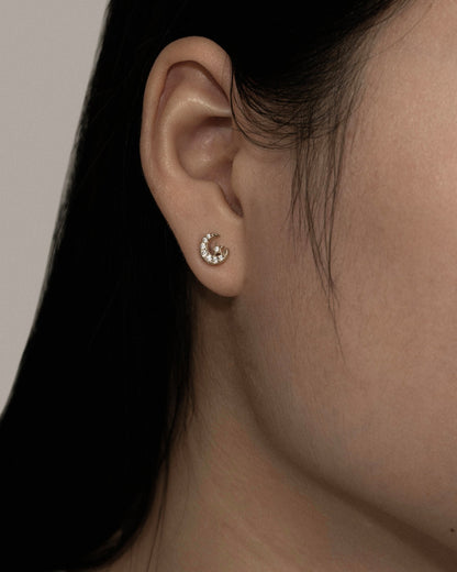 Marilyn Monroe Moon & Star Stud Earrings