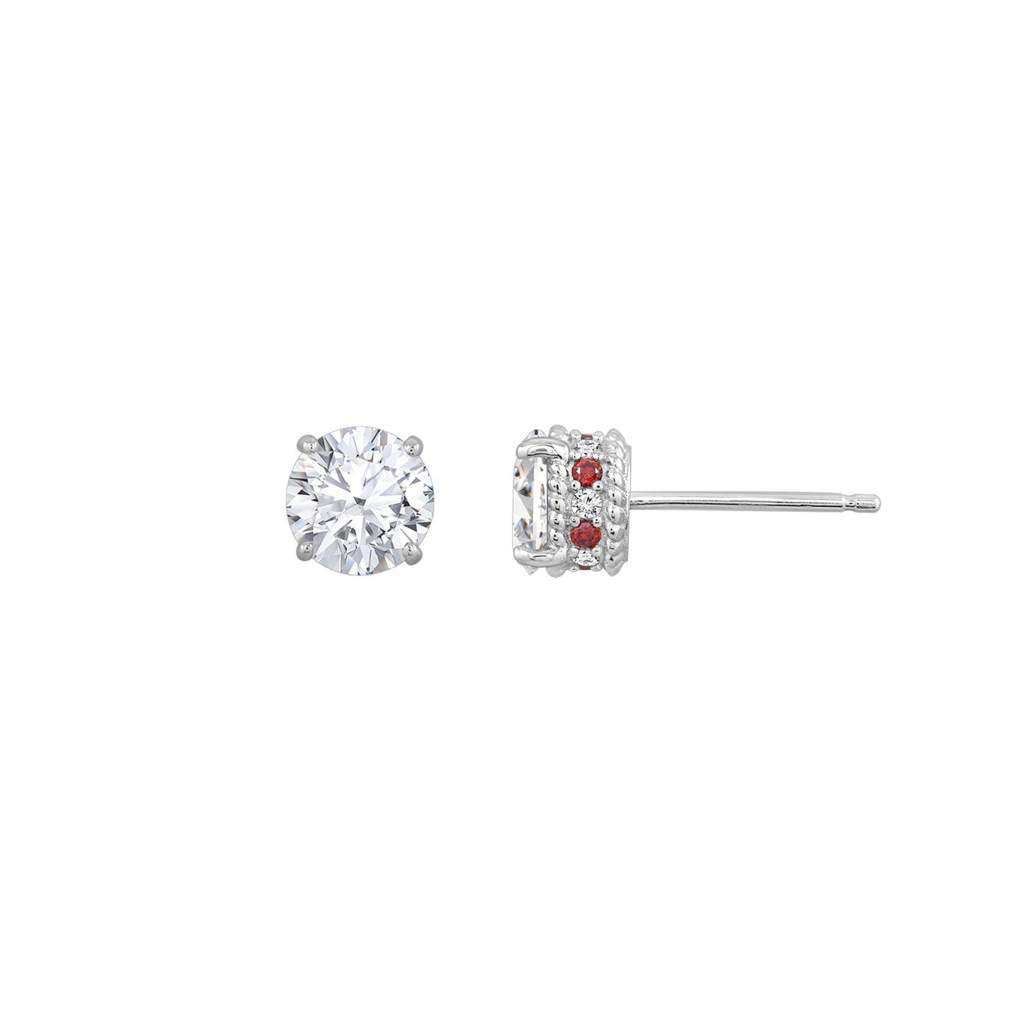 Diamonbliss Marilyn Monroe Red Accent Earrings