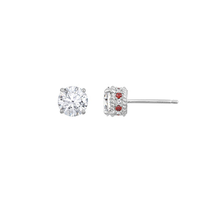 Diamonbliss Marilyn Monroe Red Accent Earrings