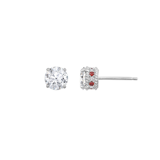 Diamonbliss Marilyn Monroe Red Accent Earrings