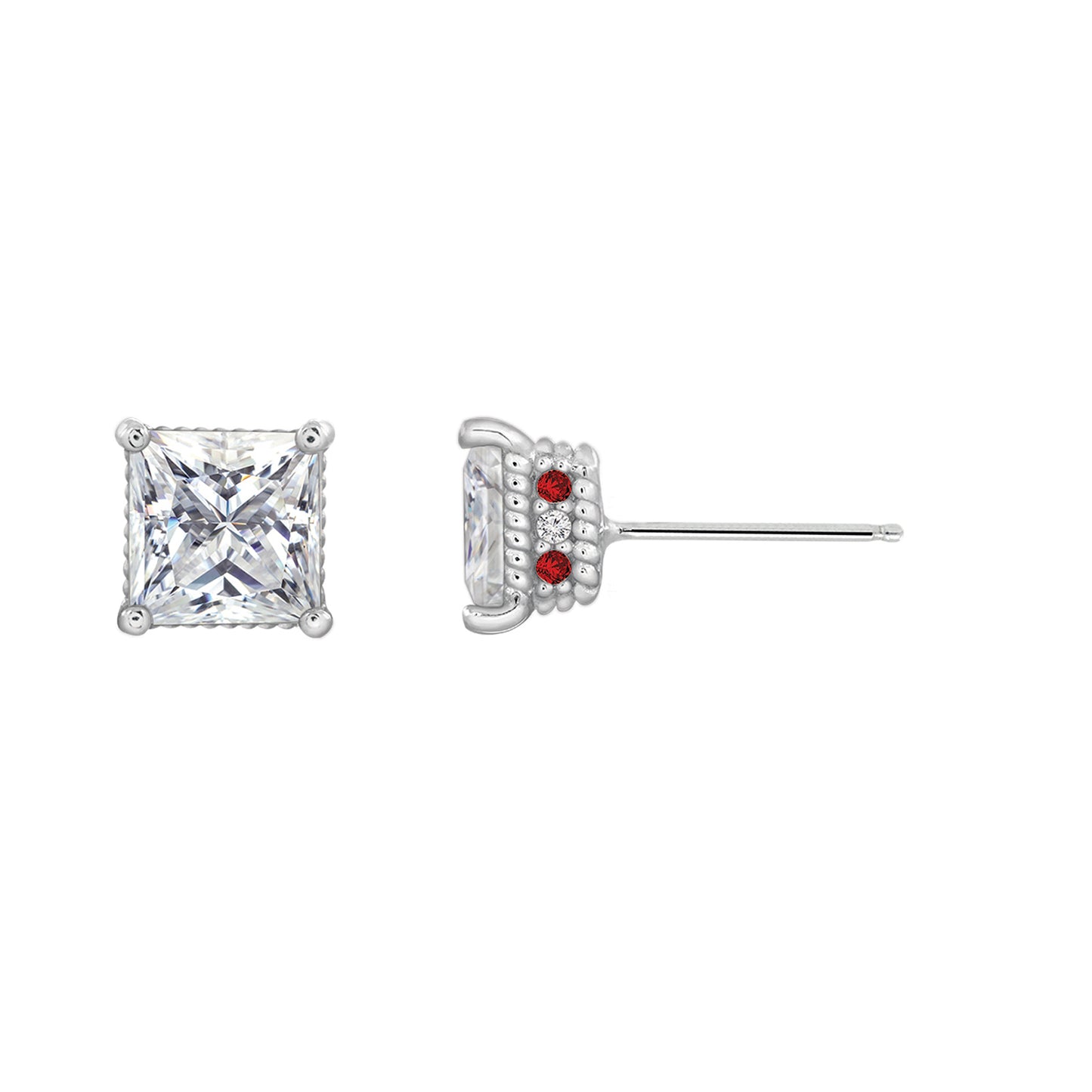 Diamonbliss Marilyn Monroe Red Accent Earrings