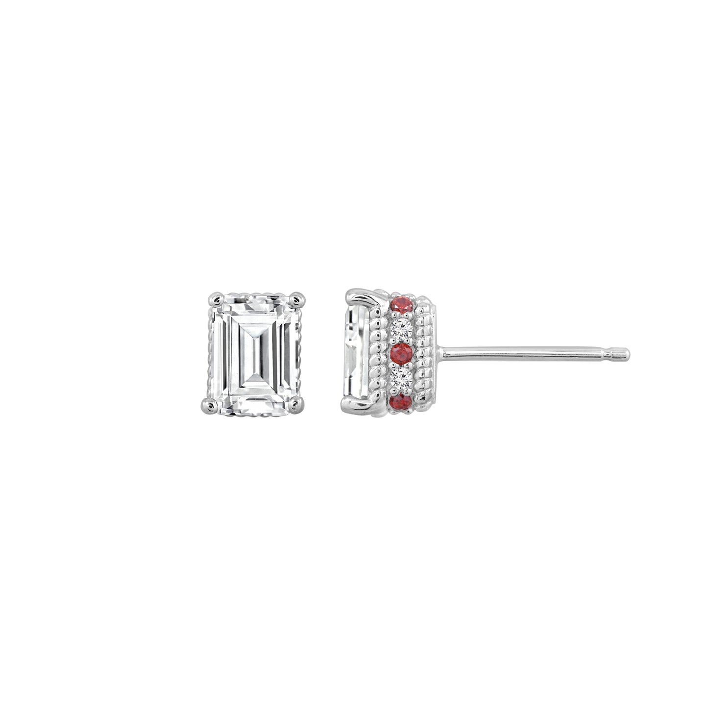 Diamonbliss Marilyn Monroe Red Accent Earrings