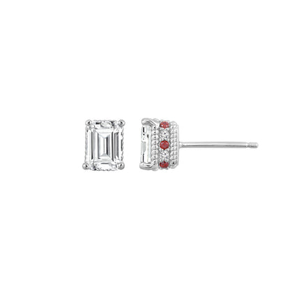 Diamonbliss Marilyn Monroe Red Accent Earrings