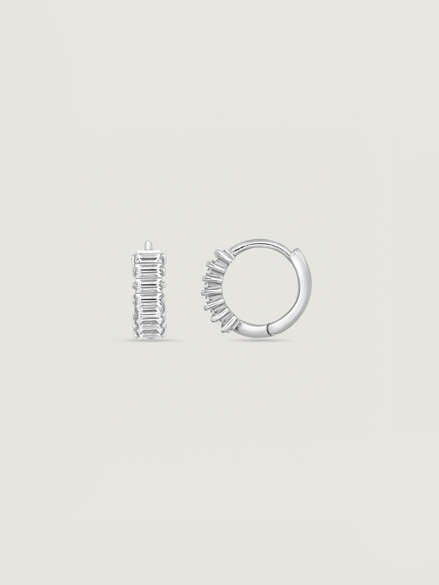 Marilyn Monroe Baguette Hoop Earrings