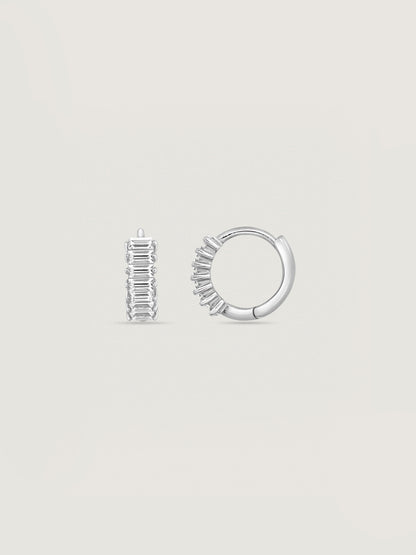 Marilyn Monroe Baguette Hoop Earrings