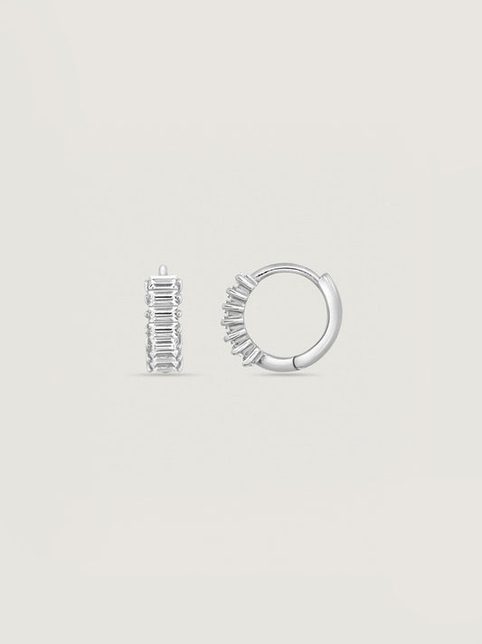 Marilyn Monroe Baguette Hoop Earrings