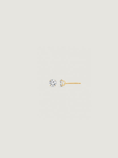 14K Solid Gold Stud Earrings