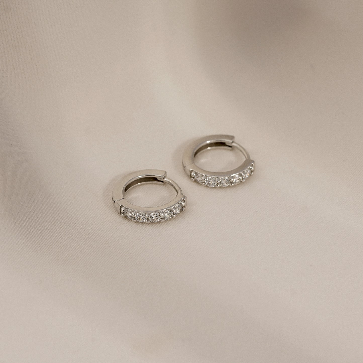 Marilyn Monroe Medium Pavé Hoop Earrings