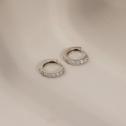 Marilyn Monroe Medium Pavé Hoop Earrings