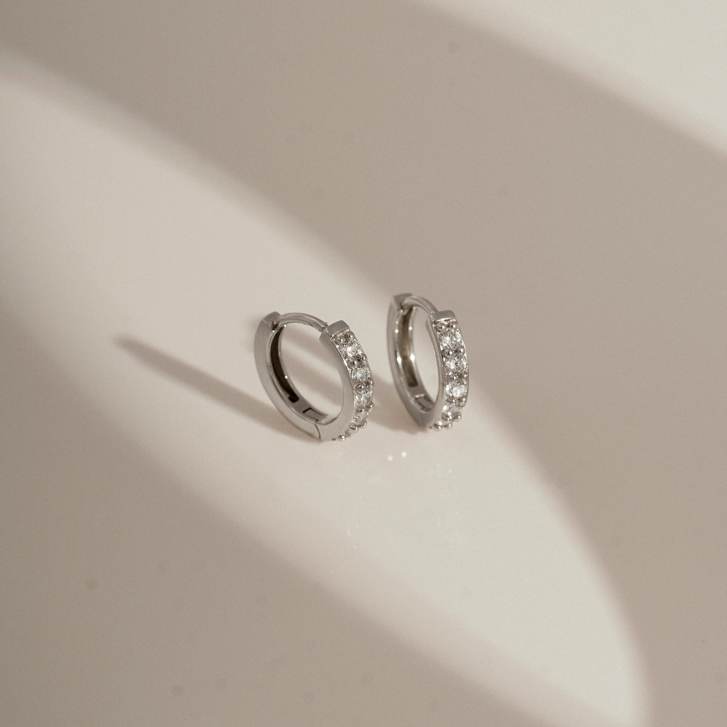 Marilyn Monroe Medium Pavé Hoop Earrings