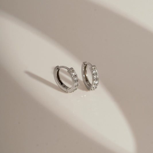 Marilyn Monroe Medium Pavé Hoop Earrings