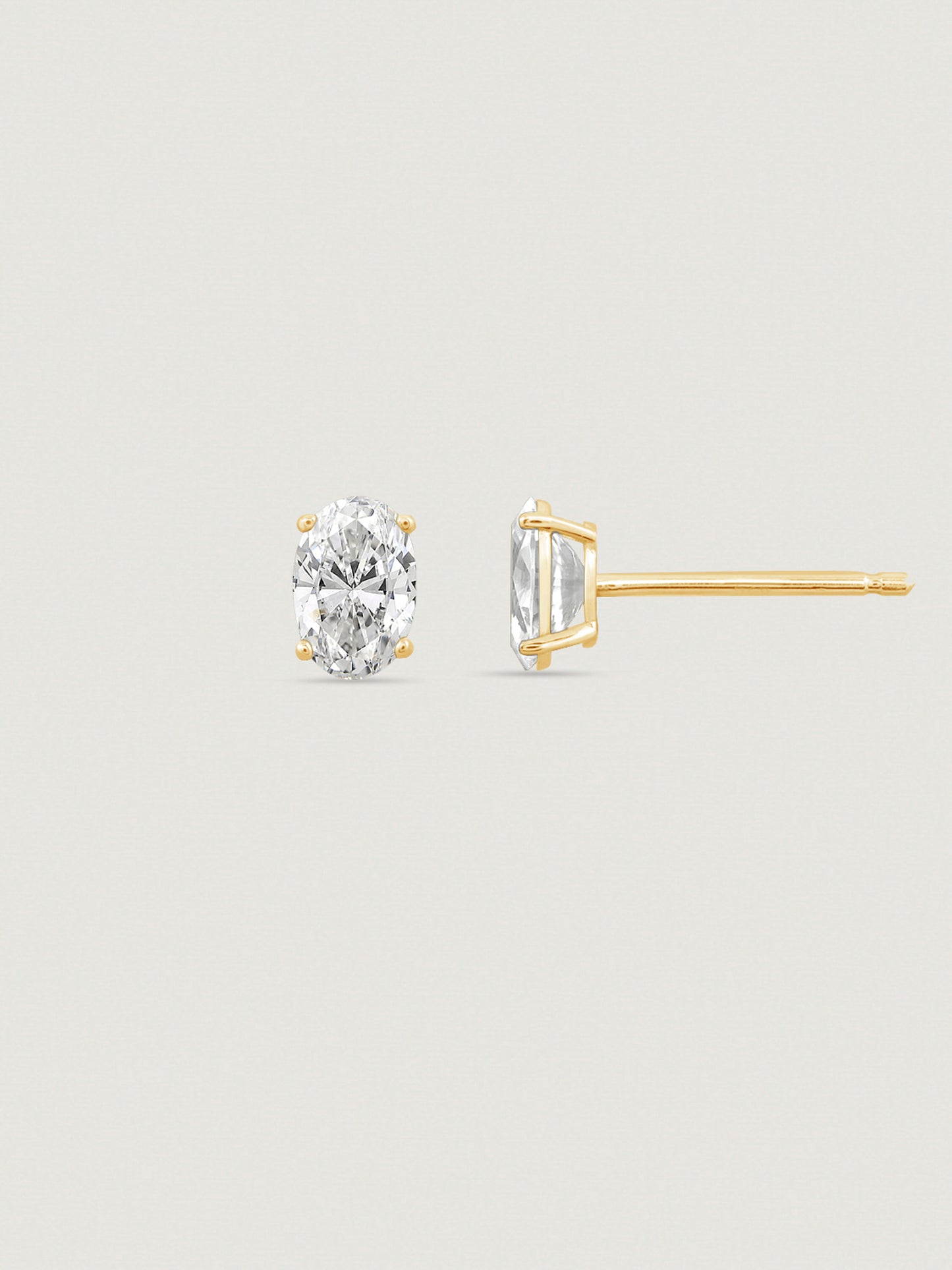 14K Solid Gold Stud Earrings