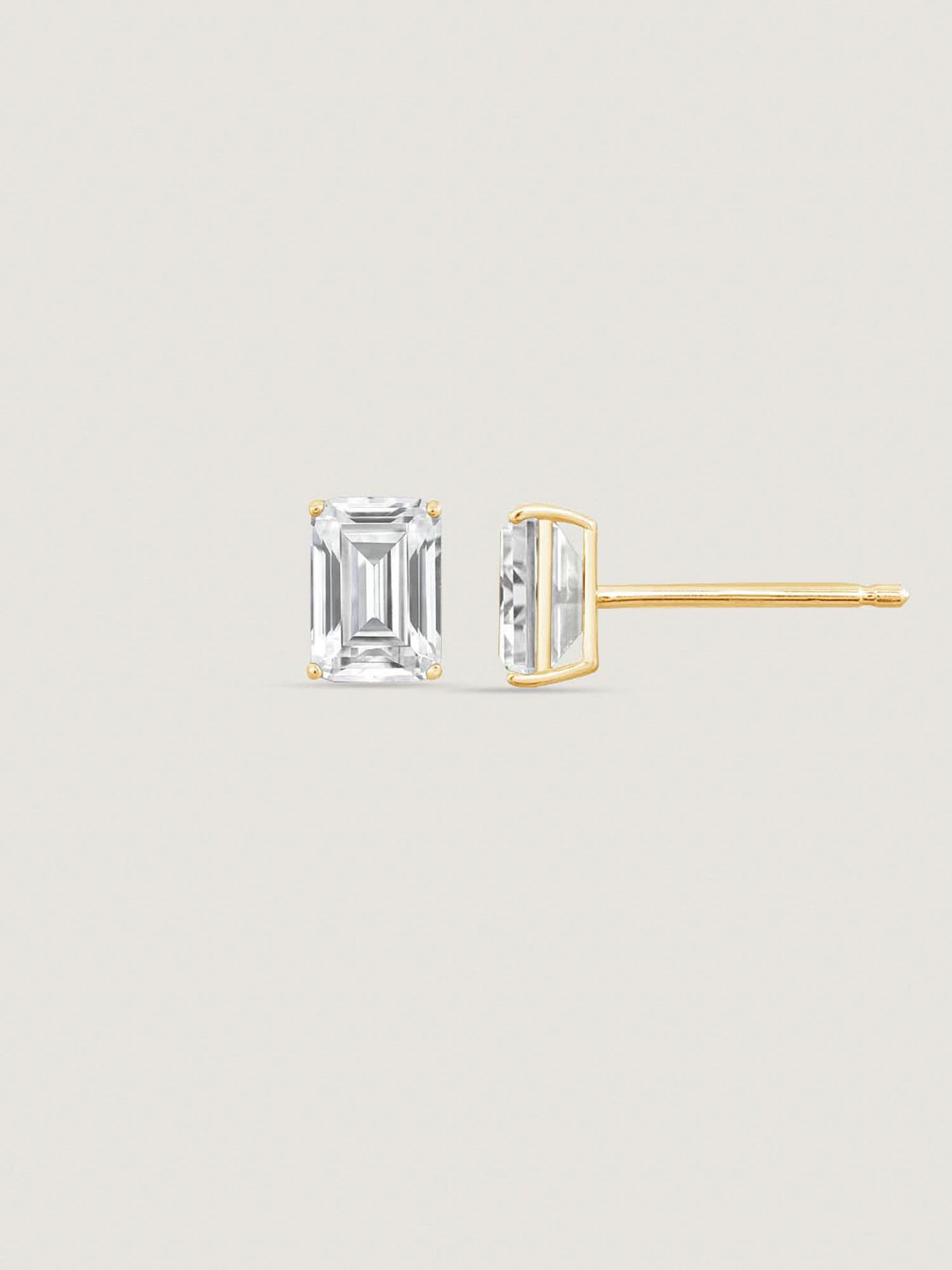 14K Solid Gold Stud Earrings