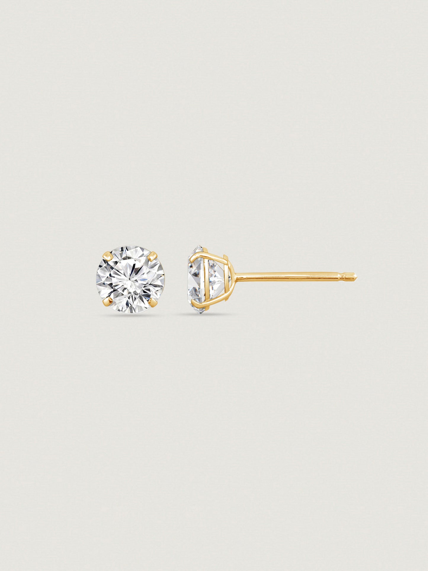 14K Solid Gold Stud Earrings