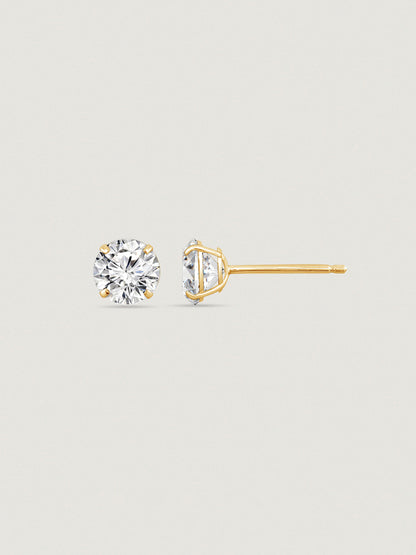 14K Solid Gold Stud Earrings