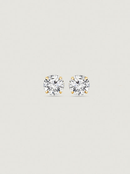 14K Solid Gold Stud Earrings