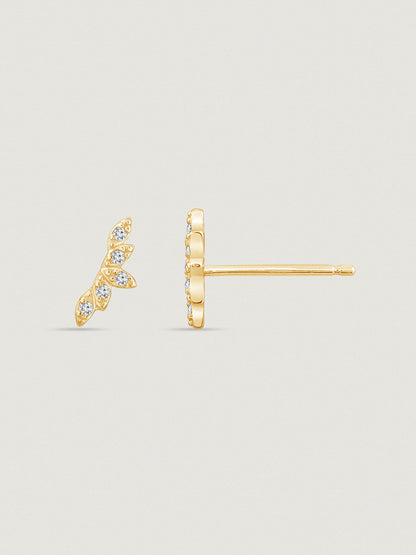 Marilyn Monroe Leaf Stud Earrings