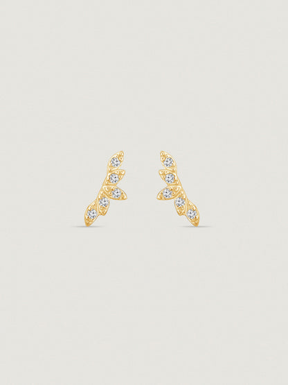 Marilyn Monroe Leaf Stud Earrings