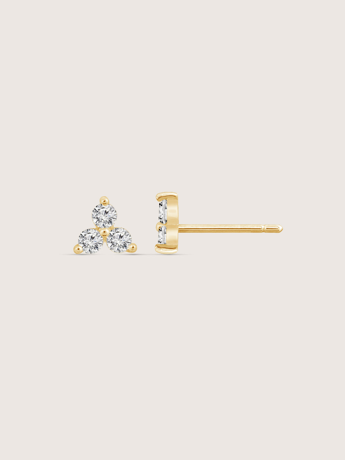 Lab Grown Diamond Trio Stud Earrings