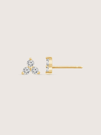 Lab Grown Diamond Trio Stud Earrings