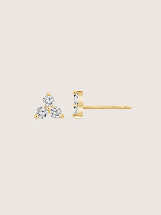 Lab Grown Diamond Trio Stud Earrings