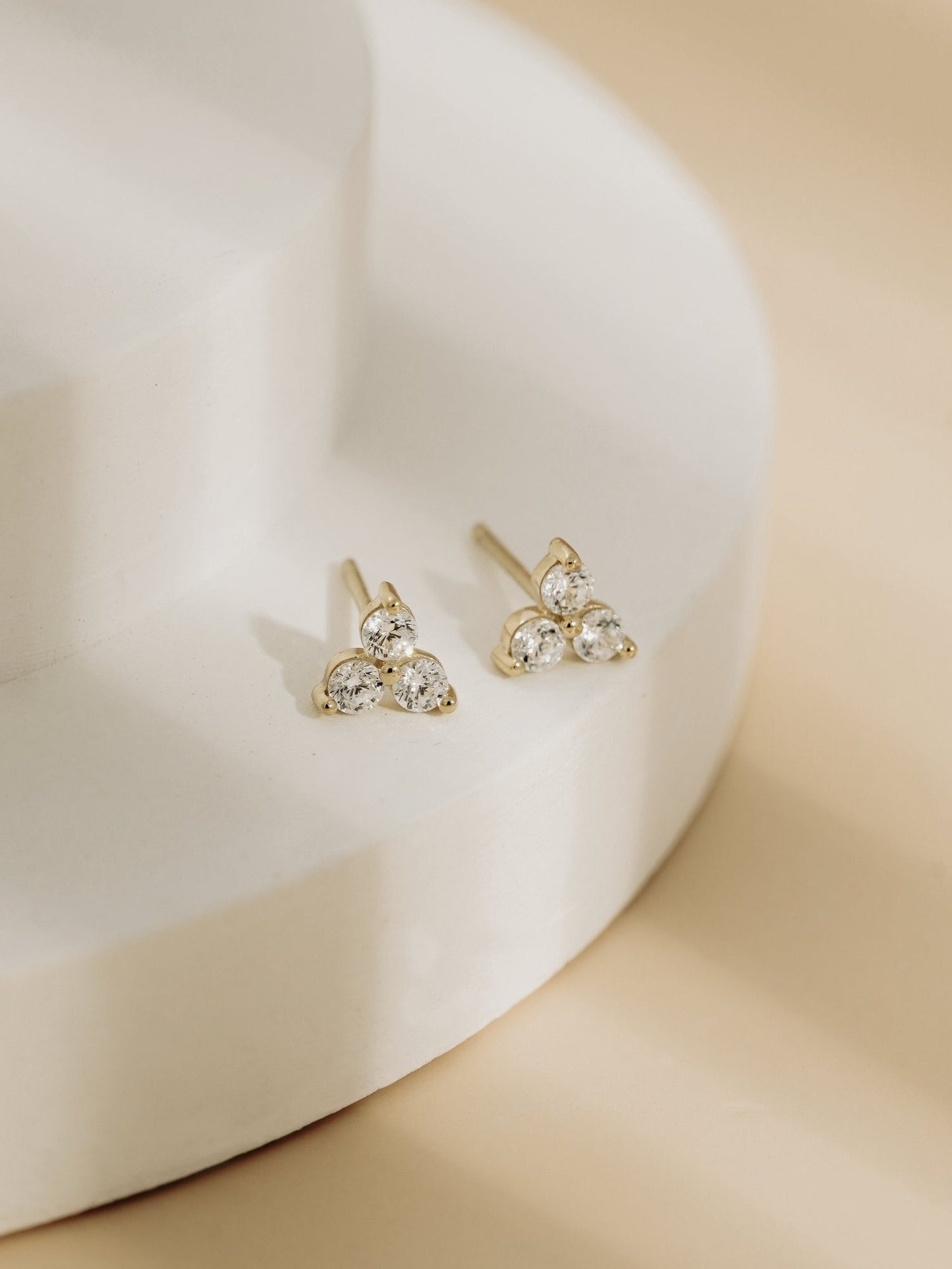 Lab Grown Diamond Trio Stud Earrings