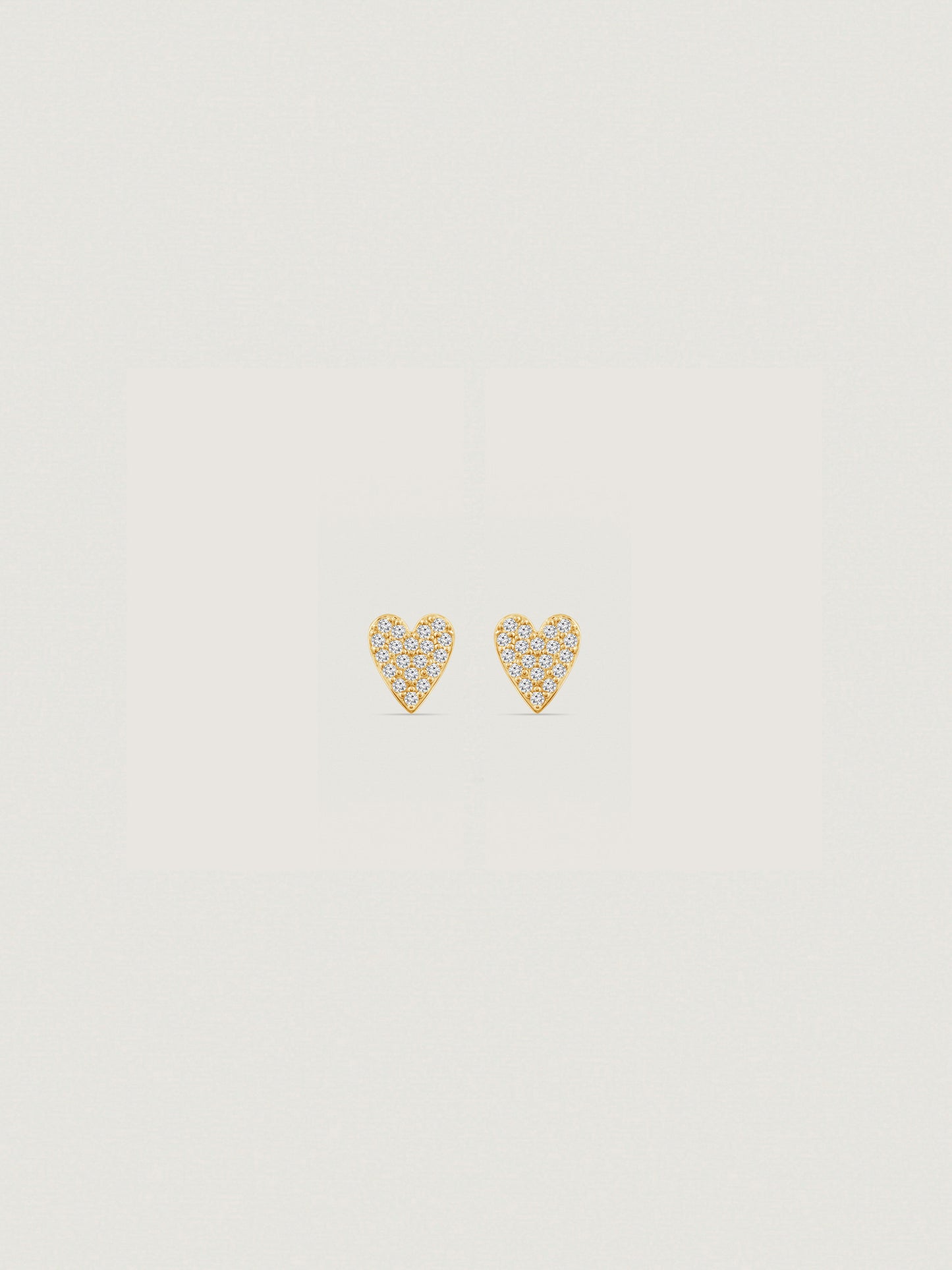 Marilyn Monroe Pavé Heart Stud Earrings