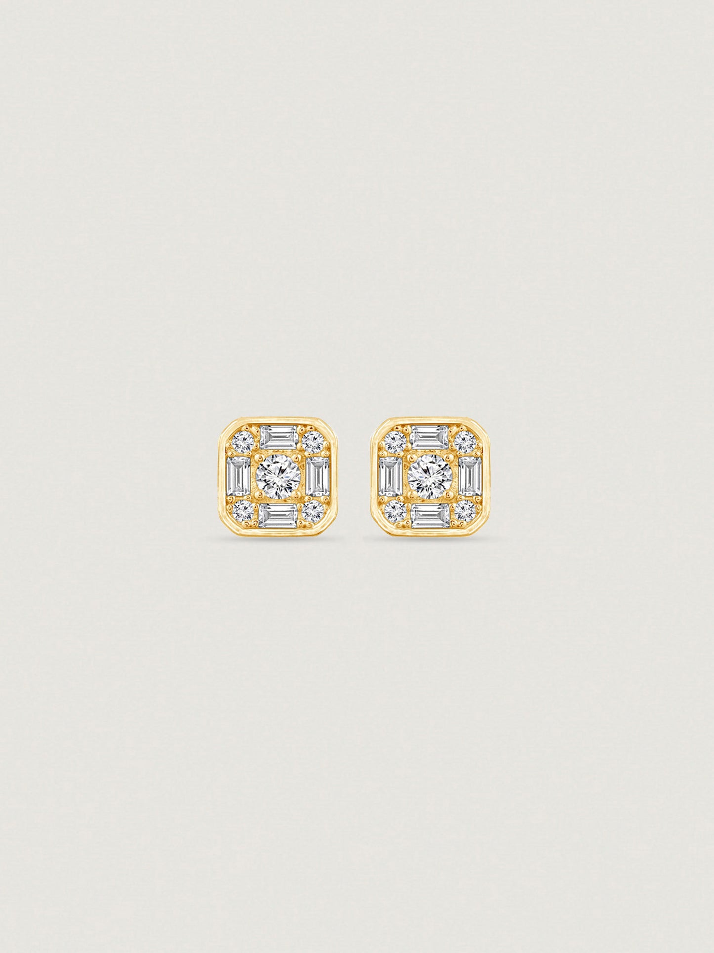 Marilyn Monroe Cluster Square Stud Earrings