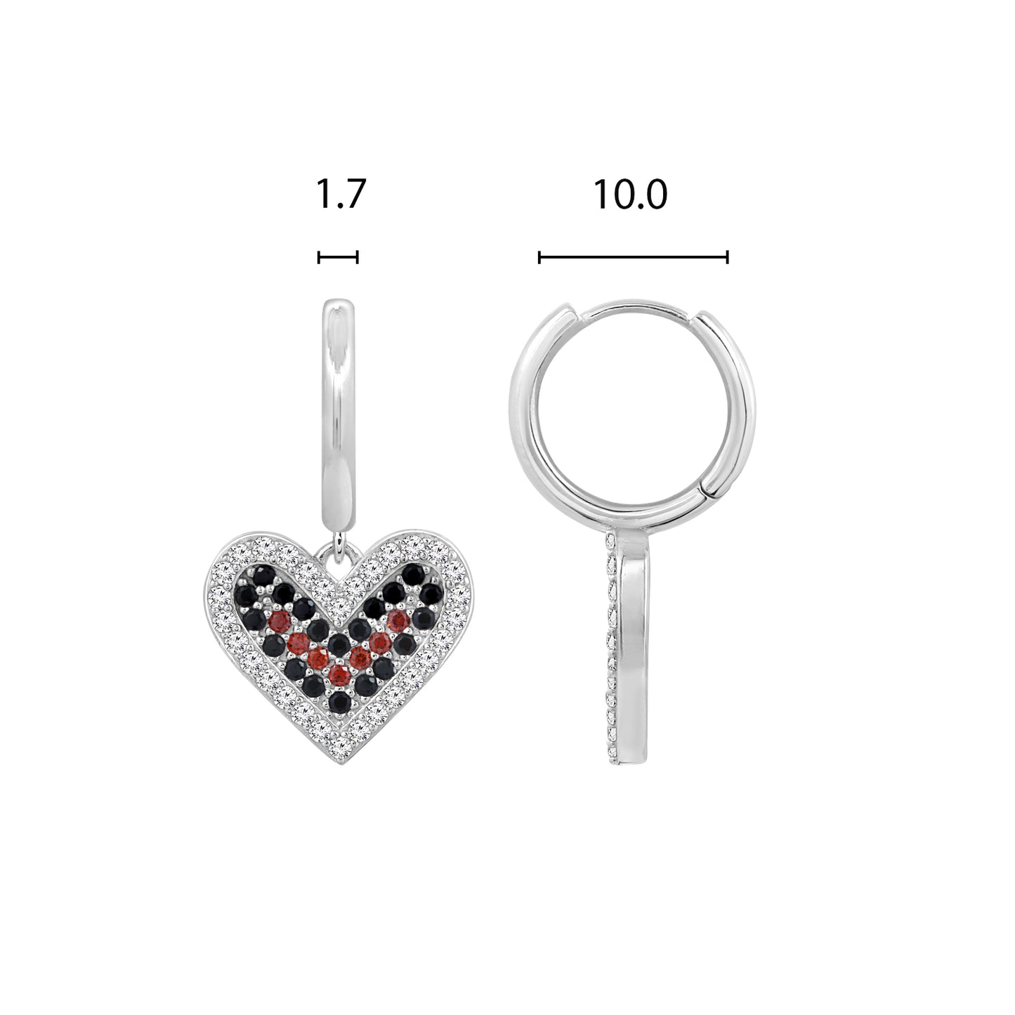 Diamonbliss Marilyn Monroe Heart Earrings