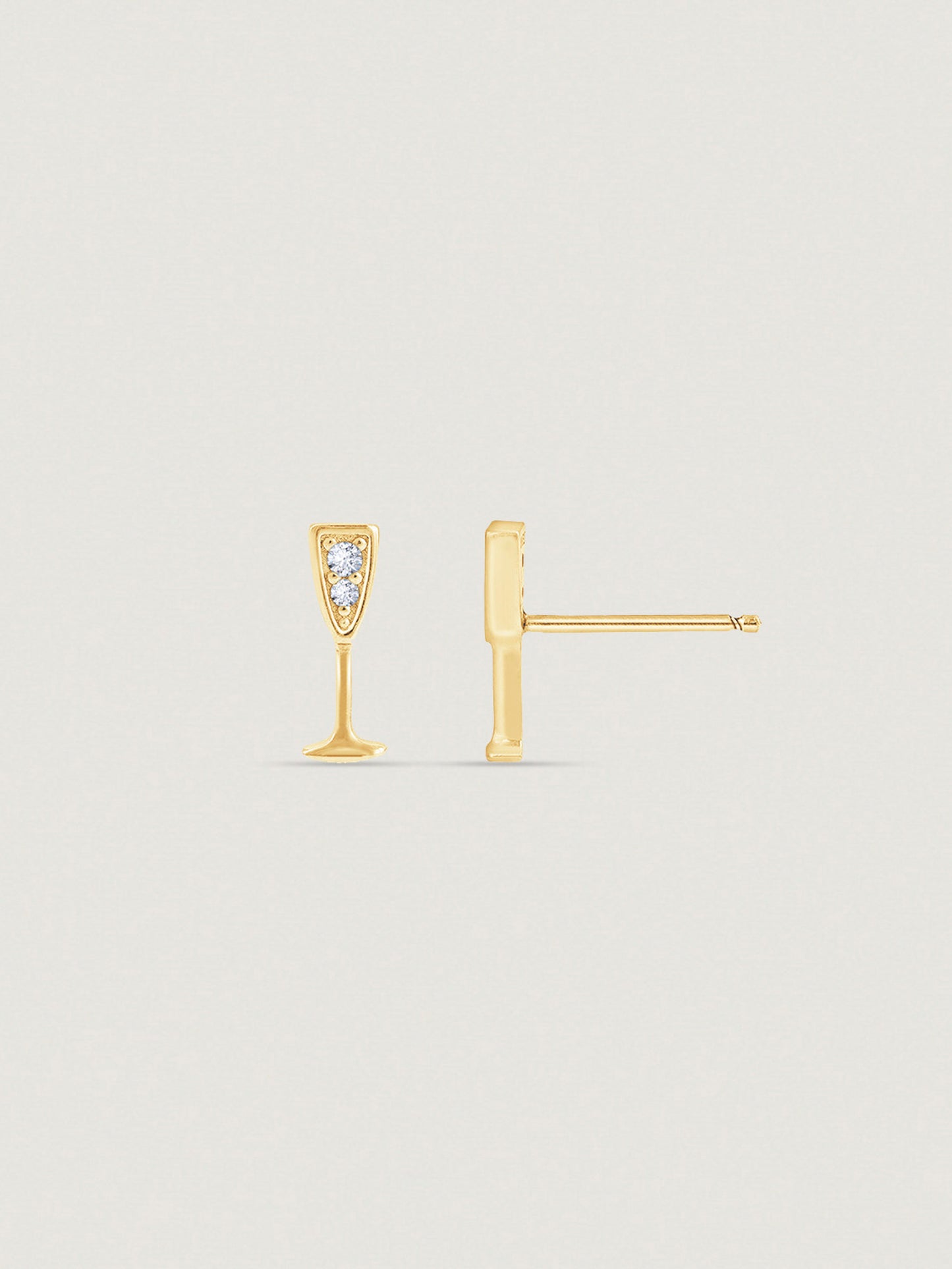 Marilyn Monroe Cocktail Glass Stud Earrings