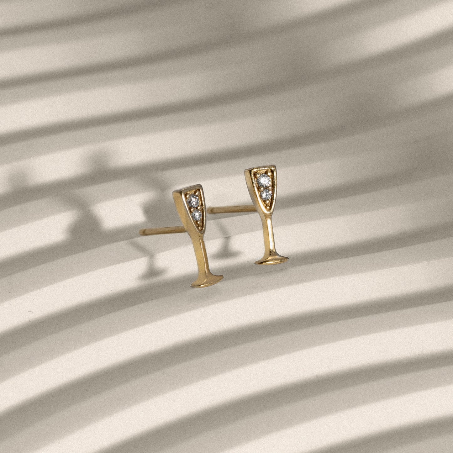 Marilyn Monroe Cocktail Glass Stud Earrings