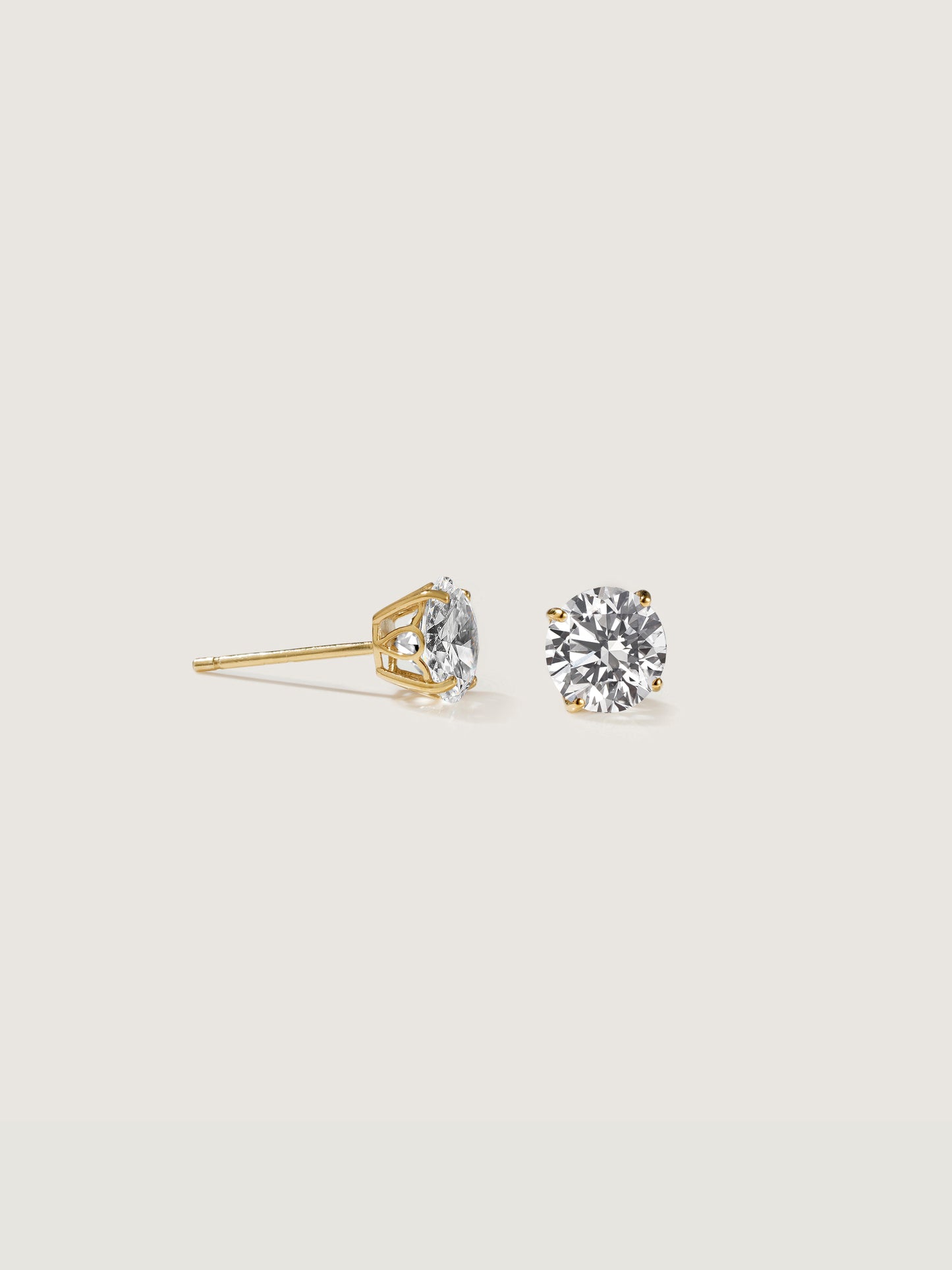 Diamonbliss Lab-Grown Diamond 1.0 cttw Round Solitaire Earrings