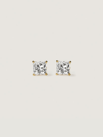 Diamonbliss Lab-Grown Diamond 1.0 cttw Princess Solitaire Earrings