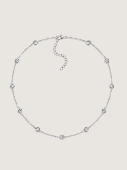 Bezel Station Necklace